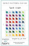 Sand Crabs Pattern by Faith and Fabric