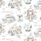 Sandy Toes Scenic Toile - Taupe