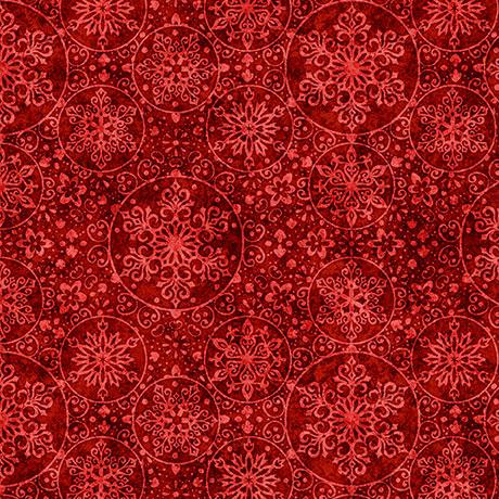 Santa's Workshop Snowflakes - Red