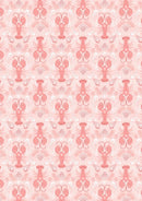 Seas the Day Mirrored Lobsters - Light Coral Pink