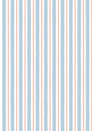 Seas the Day Stripe - Blue and Coral