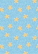 Seas the Day Turtles on Seaweed - Turquoise