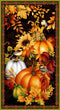 Seeds of Gratitude 24" Pumpkn Panel - Black