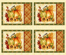 Seeds of Gratitude 36" Placemat panel - Cream