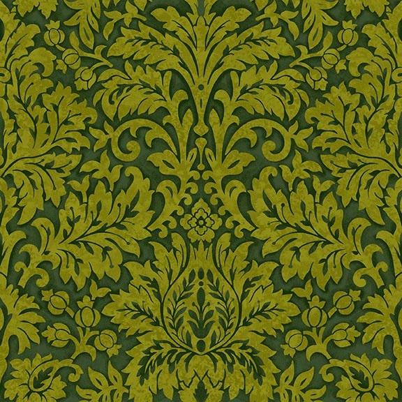 Seeds of Gratitude Damask - Green