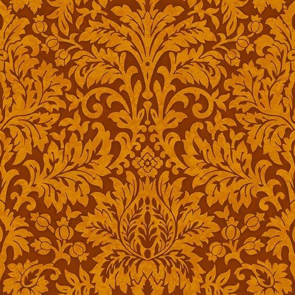 Seeds of Gratitude Damask - Pumpkin