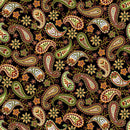 Seeds of Gratitude Paisley - Black Multi