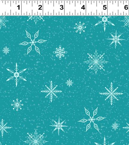 Snow Drift Snowflakes - Dark Turquoise