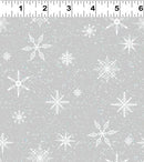 Snow Drift Snowflakes - Light Gray