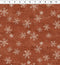 Snow Mountain Flannel Snowflakes - Dark Rust