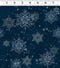 Snow Mountain Snowflakes - Dark Denim