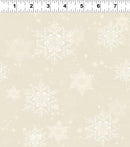 Snow Mountain Snowflakes - Light Taupe