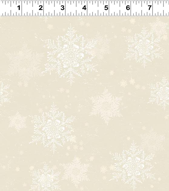 Snow Mountain Snowflakes - Light Taupe