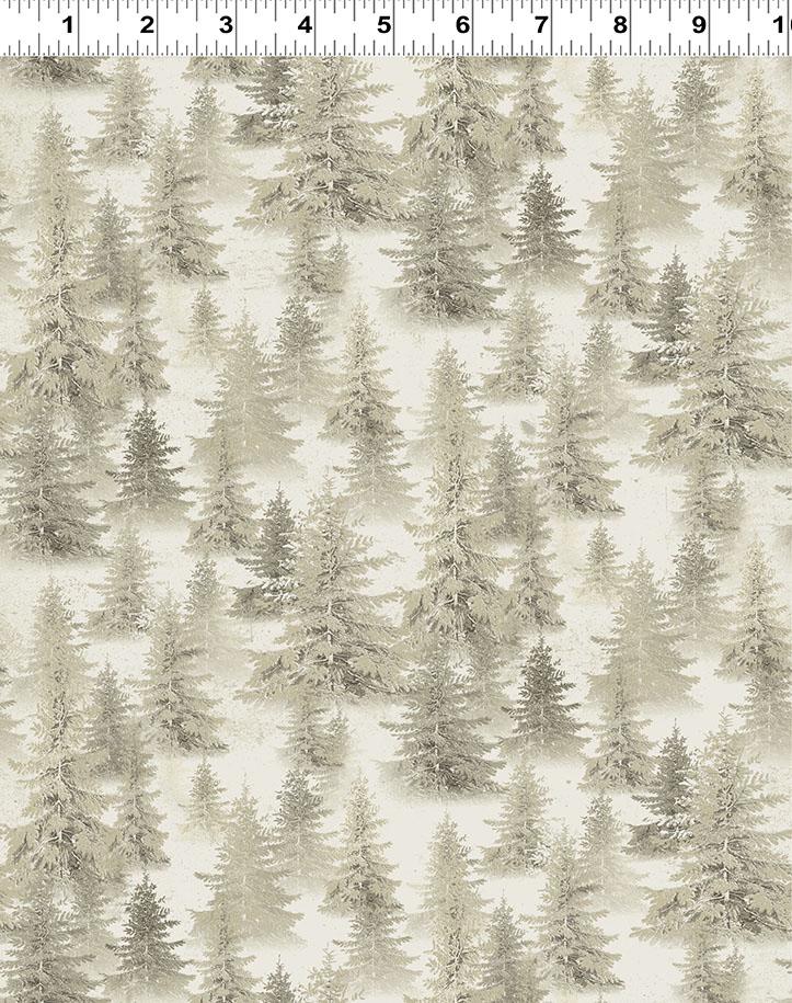 Snow Mountain Trees - Taupe