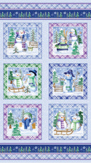 Snowflake Wishes 24" Block Panel - Mult