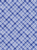 Snowflake Wishes Plaid Wishes - Blue