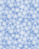 Snowflake Wishes Wintery Snowflakes - Light Blue