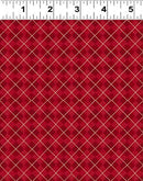 Snowman Christmas Argyle - Light Red