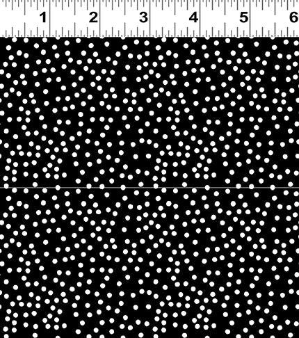 Snowman Christmas Dots - Black