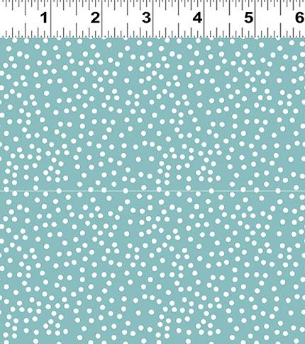 Snowman Christmas Dots - Teal