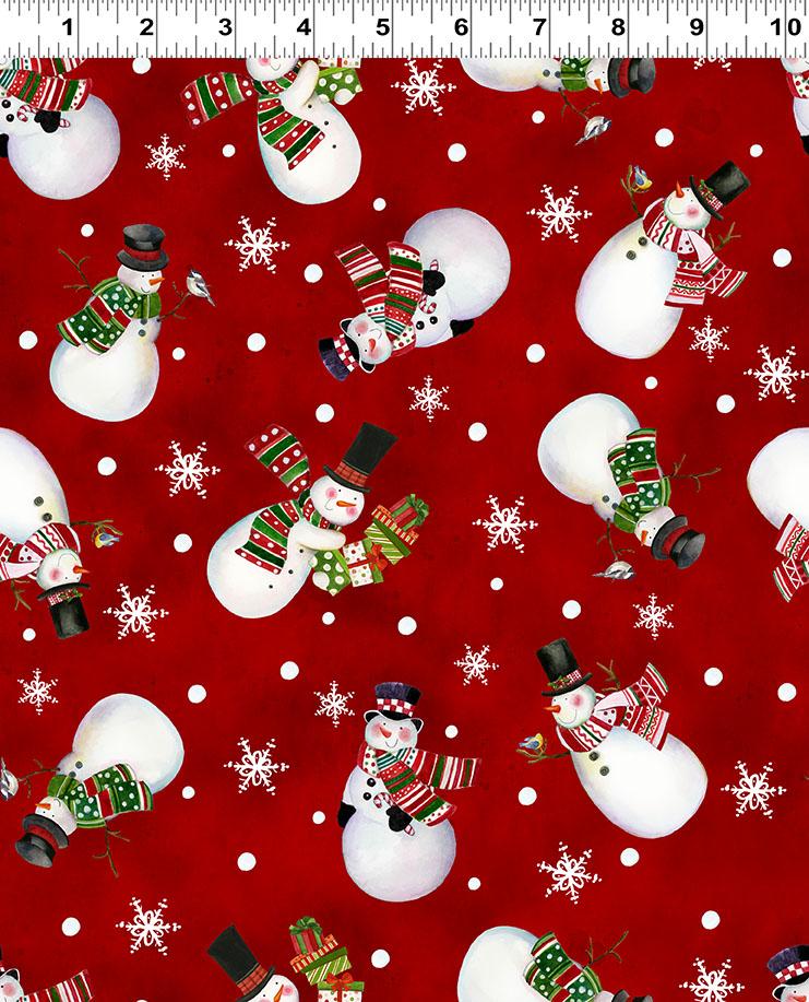 Snowman Christmas Snowmen - Red