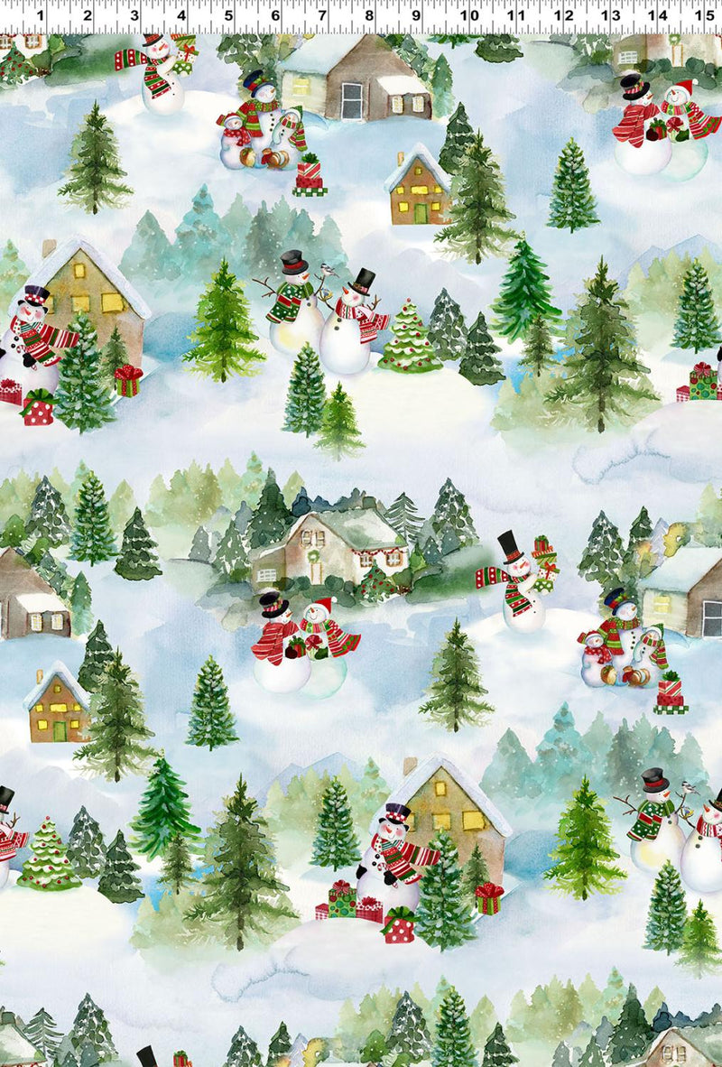 Snowman Christmas Toile - Multi