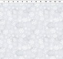 Snowtime Flannel Snowflakes - Light Gray