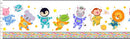 Space Buddies 36" Border Stripe - Multi