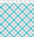 Space Buddies Plaid - Teal