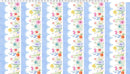 Spring Cheer 7" Pictorial Stripe - Light Denim
