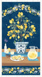 Squeeze the Day 24" Panel - Navy/Yellow