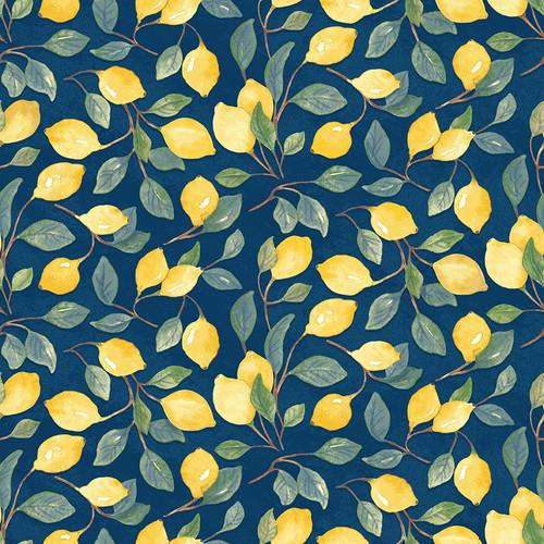 Squeeze the Day Lemon Branches - Navy
