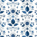 Squeeze the Day Lemon Motifs - White/Navy