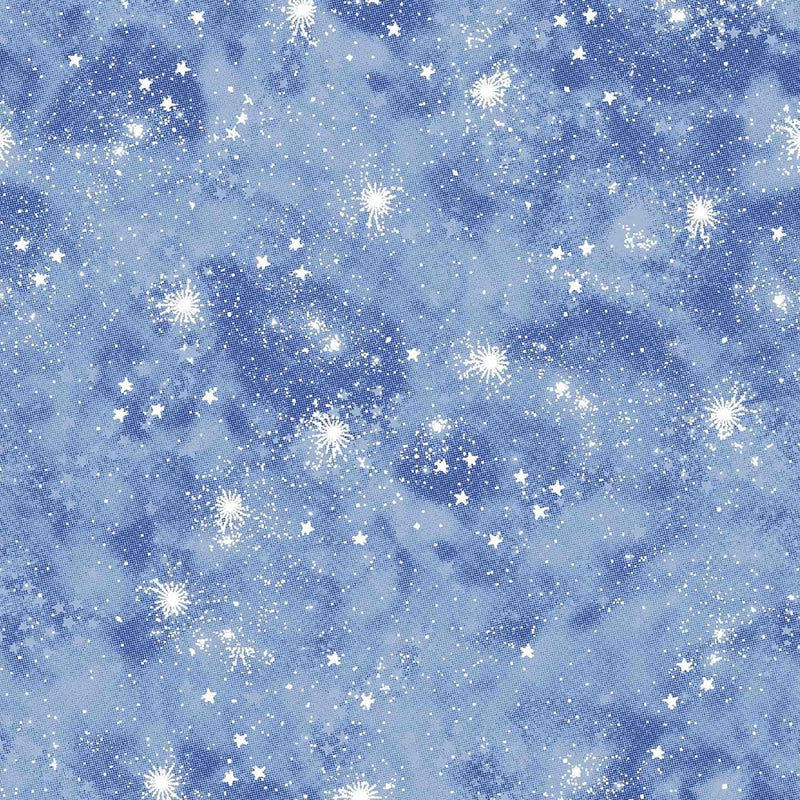 Star Flannel - Blue