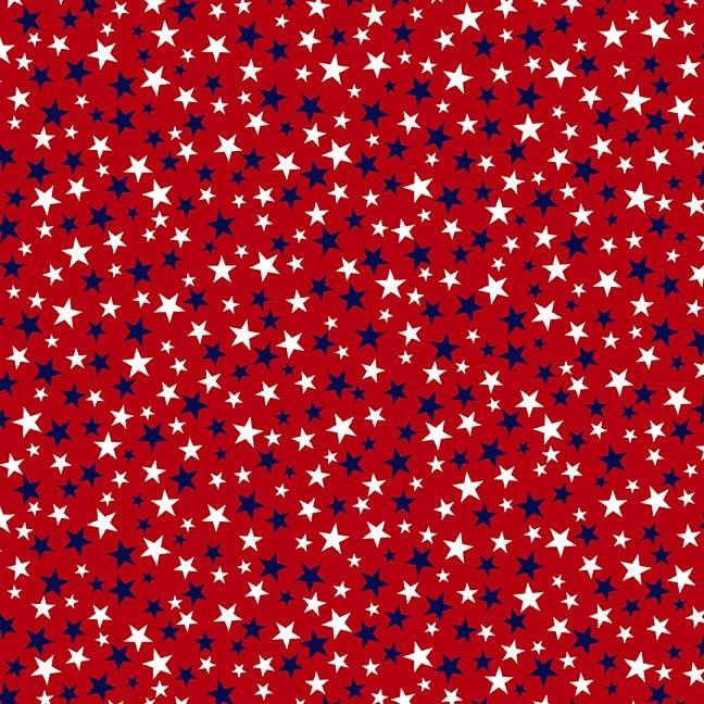 Star Spangled Beach Small Stars - Red