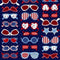 Star Spangled Beach Sunglasses - Navy