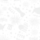 Star Spangled Whites Patriotic Icons - White
