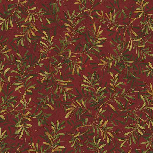 Star of Wonder/Light 108" Pine Boughs - Red