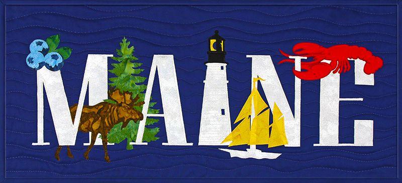 State Pride Laser Cut Applique Kit - Maine