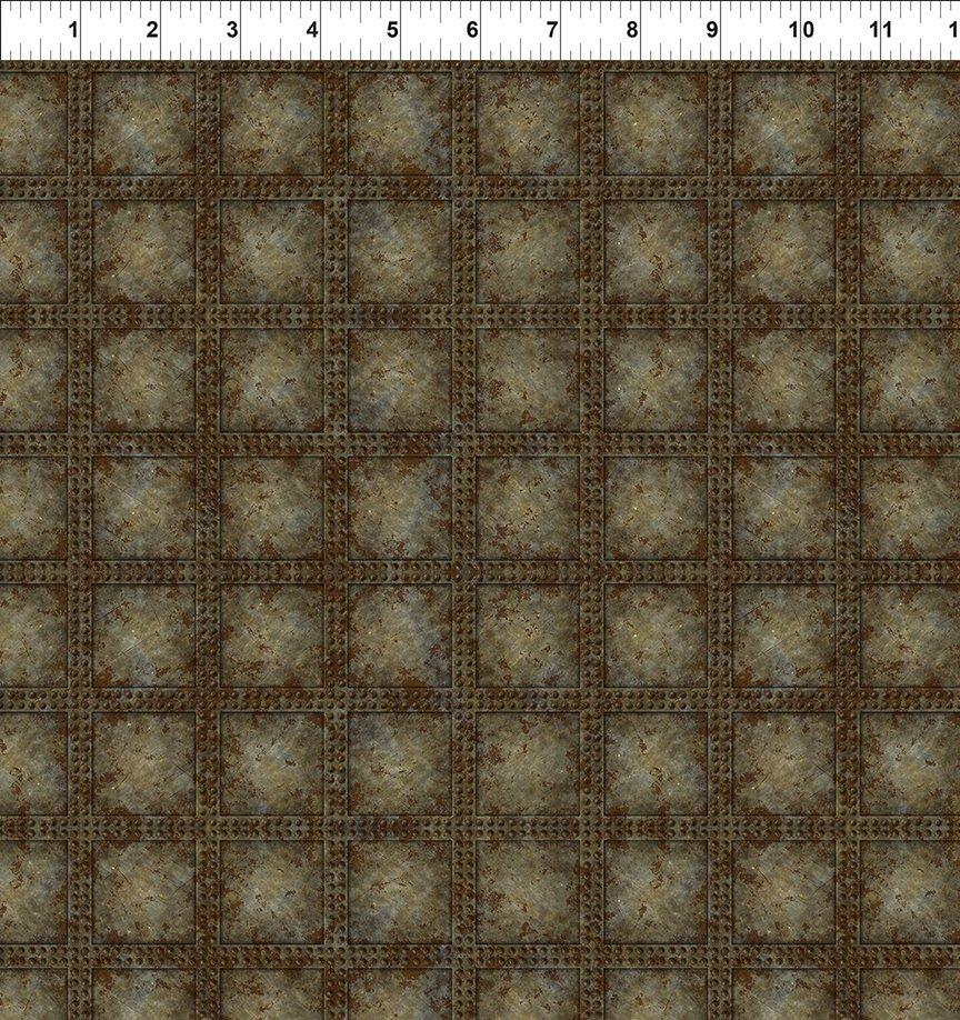 Steampunk Menagerie Rivets - Gray – Bits 'n Pieces Quilt Shop