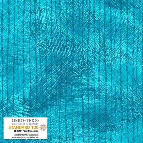Stof Medley Texture Stripe - Turquoise
