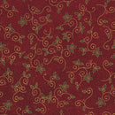 Stof We Love Christmas Holly - Red/Gold