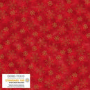 Stof We Love Christmas Small Snowflake - Red/Gold