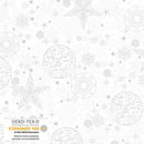 Stof We Love Christmas Snow Crystal - White/Silver