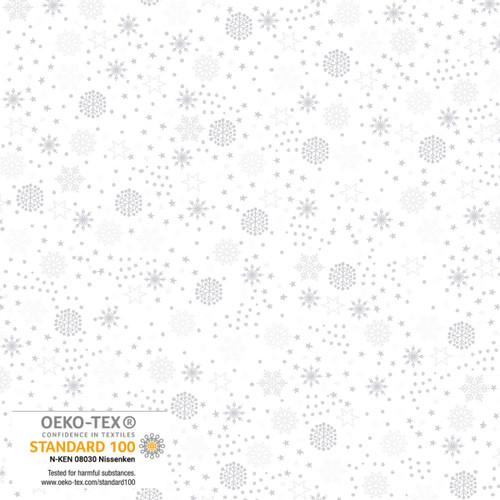 Stof We Love Christmas Snowflake Sprinkle - White/Silver