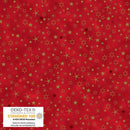 Stof We Love Christmas Stars - Red/Gold