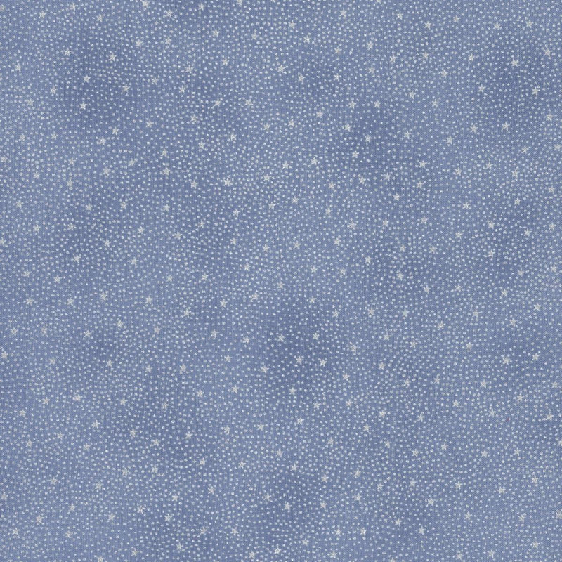 Stof We Love Christmas Stars & Dots - Light Blue/Silver