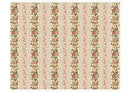 Sweet Blush Rose -Floral alternating Stripe