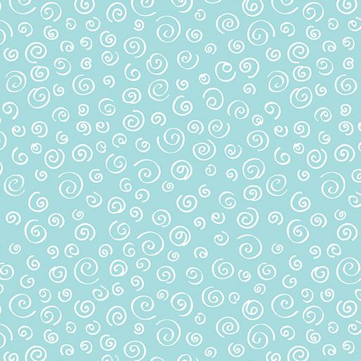 Sweet Little Lamb Dreamy Swirls - Aqua
