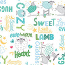 Sweet Little Lamb Sweet & Cozy Words - White